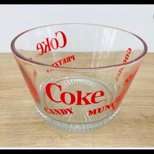 Vintage 1980’s Coca-Cola glass snack bowl